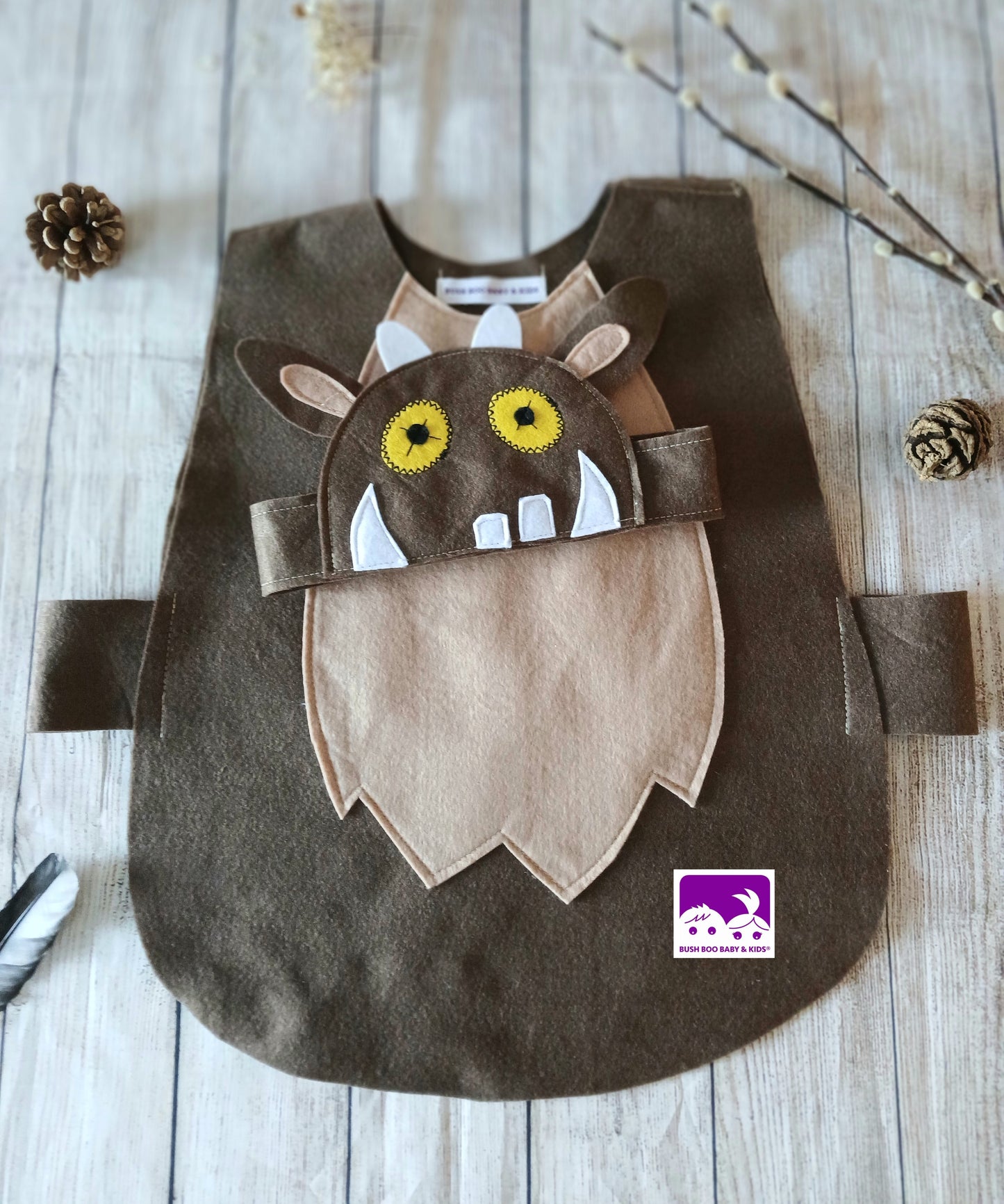 Kids Brown Beasty Costume World Book Day