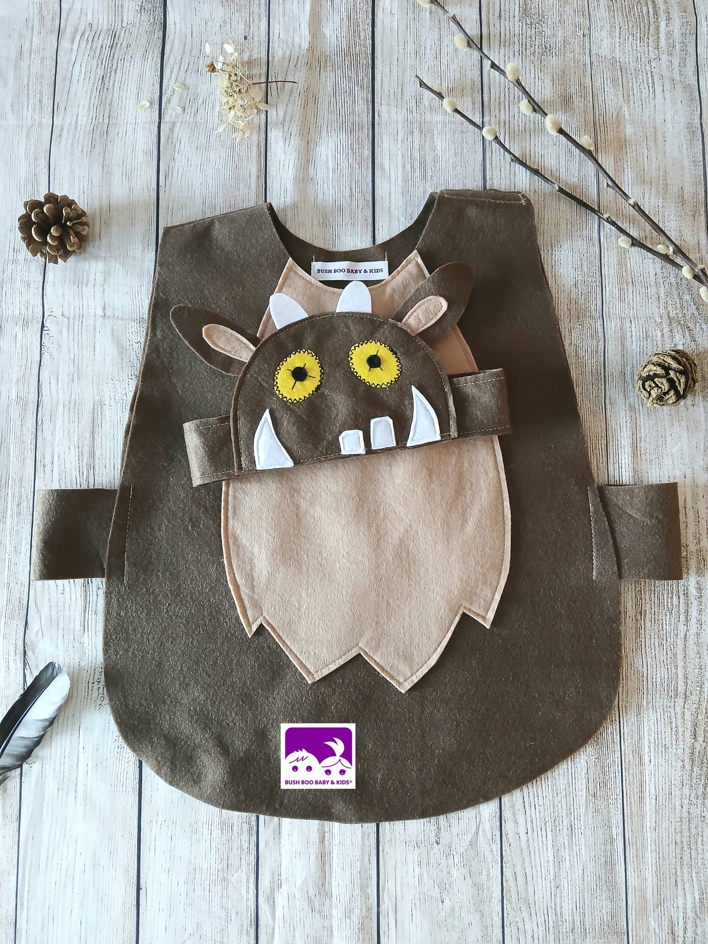 Kids Brown Beasty Costume World Book Day