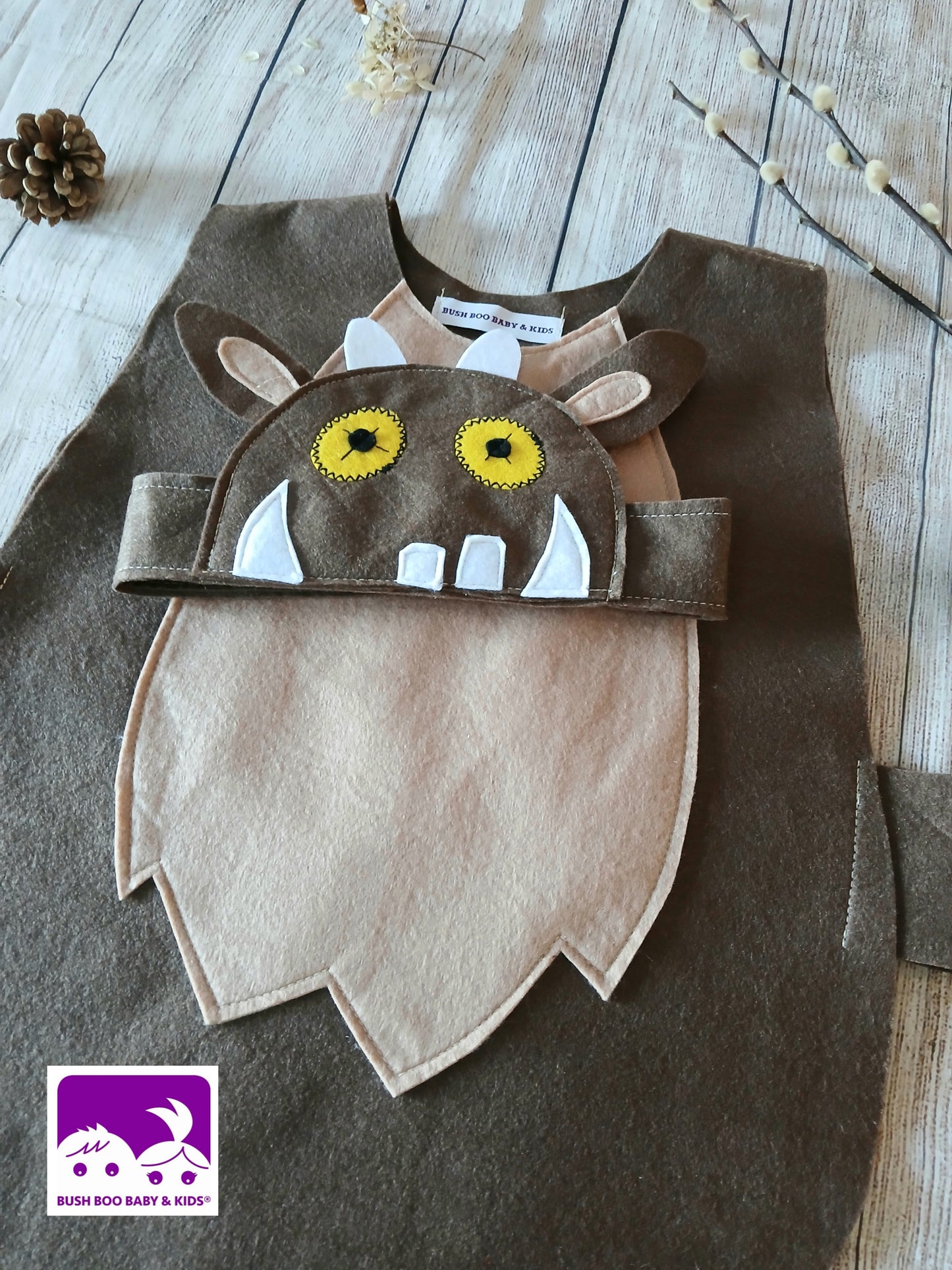 Kids Brown Beasty Costume World Book Day