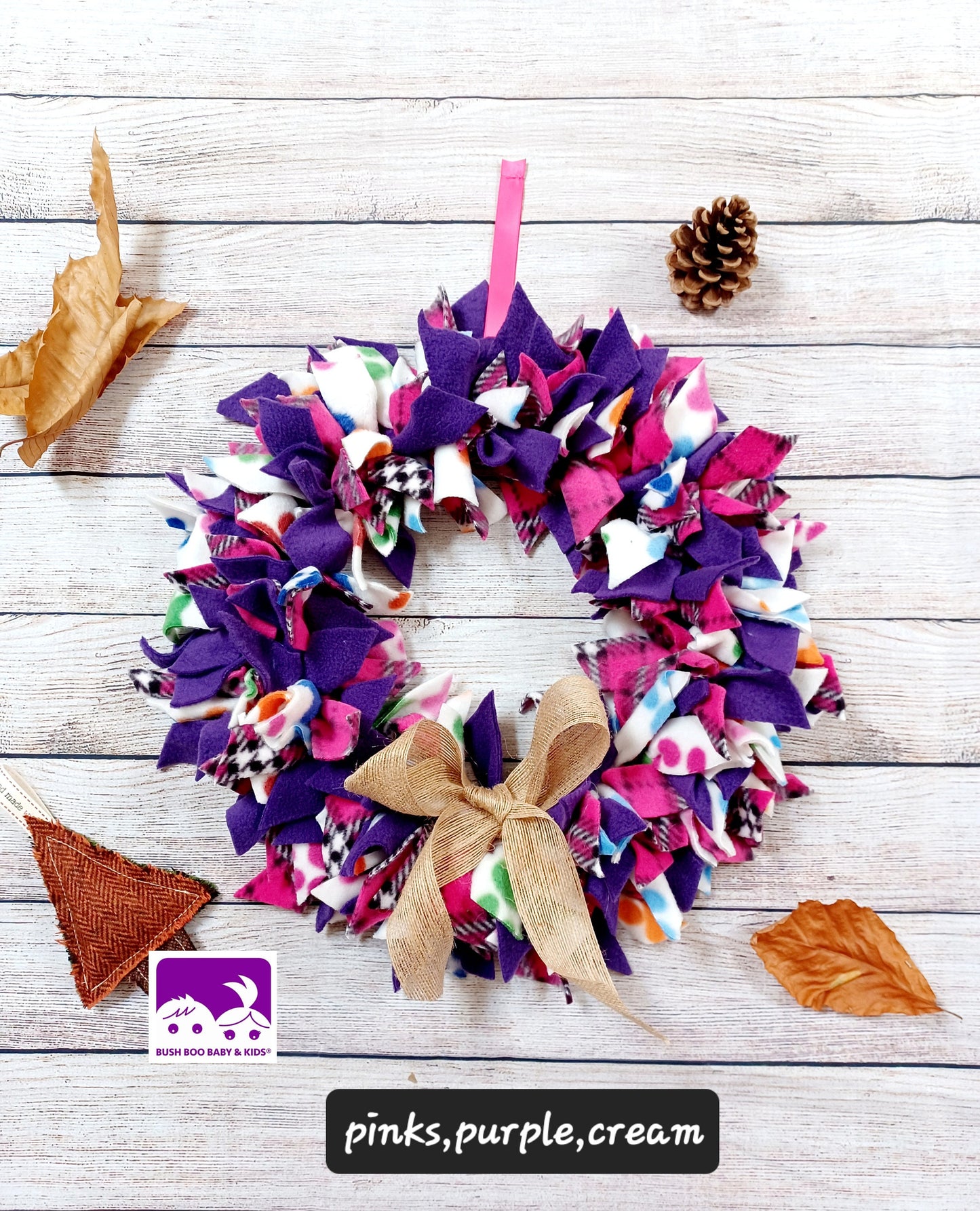 Rag wreath decoration christmas ragwreaths fleece rag wreath home decor door wreath fabric rag wreath autumn hanging wreath 12 inch