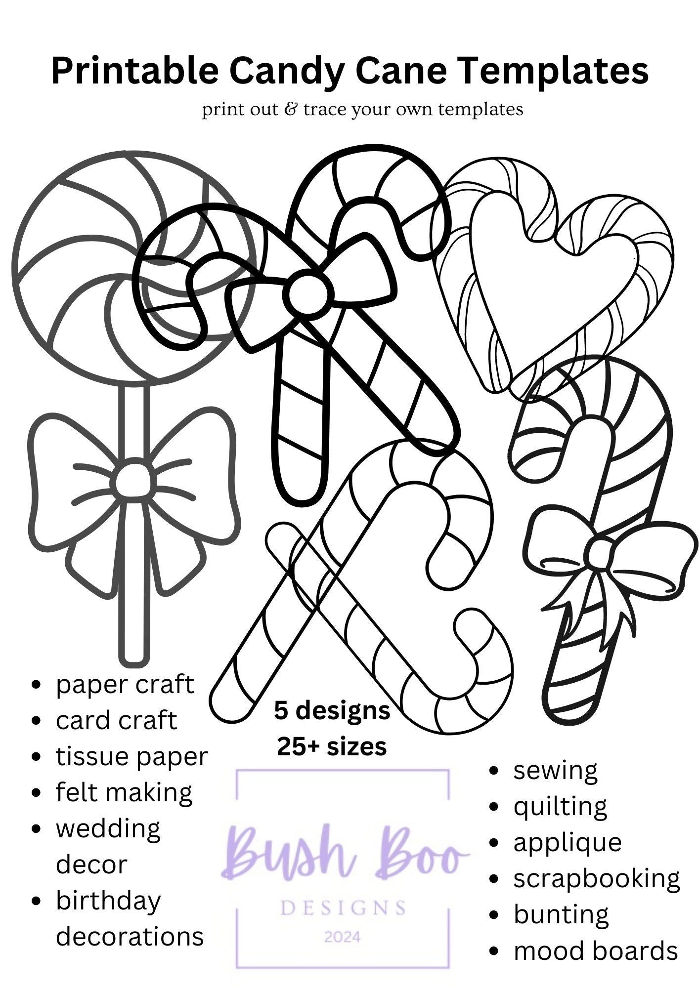 Candy Cane templates for decorative art 6 page festive templates paper – Bush Boo Baby & Kids candy-cane-templates-for-decorative-art-6-page-festive-templates-paper-bush-boo-baby-kids