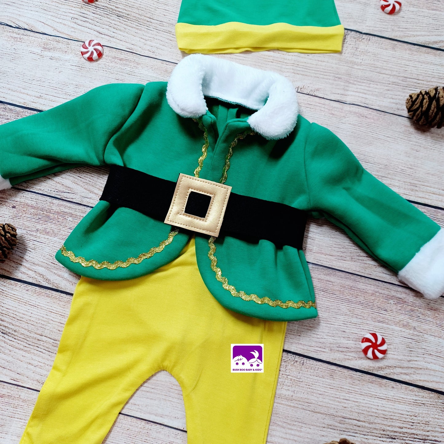 Newborn baby Green Elf photography outfit,Newborn Green Elf set photo props,christmas elf suit photo prop,elf newborn costume prop
