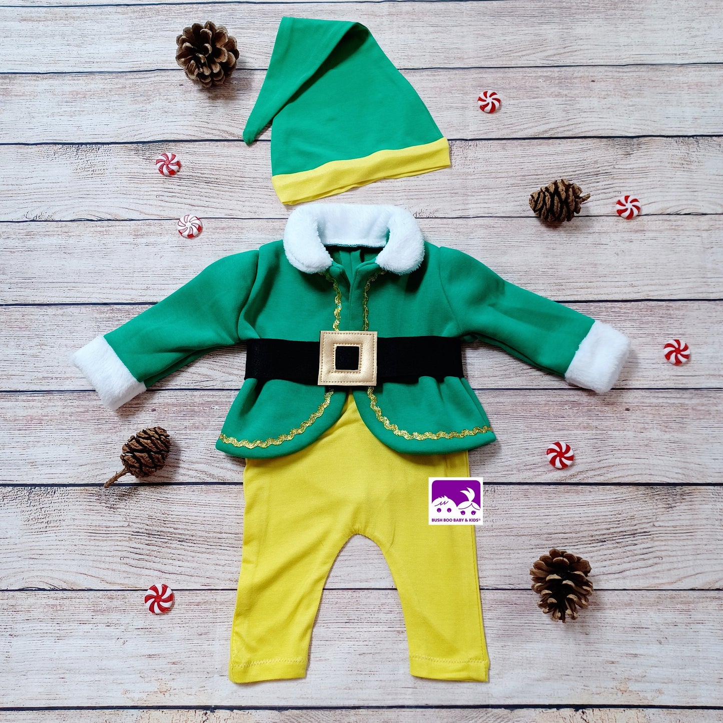 Newborn baby Green Elf photography outfit,Newborn Green Elf set photo props,christmas elf suit photo prop,elf newborn costume prop