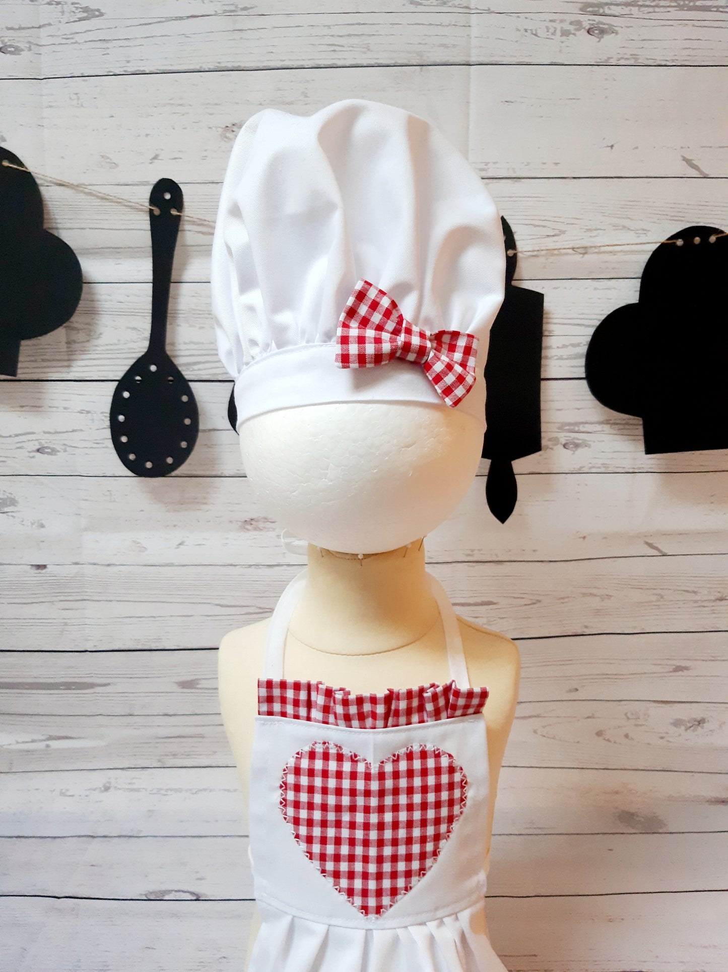 Cakesmash Baby Chef Red outfit baby Baker baby cook photo prop Costume chef hat bakers costume girls apron baby hat & apron photo-prop set