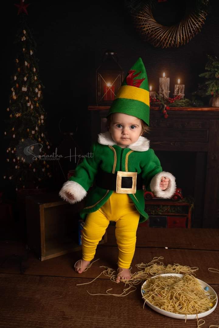 Green Elf photo prop Costume baby green elf outfit baby Christmas elf cakesmash outfit green elf sitter costume yule elf Christmas elf