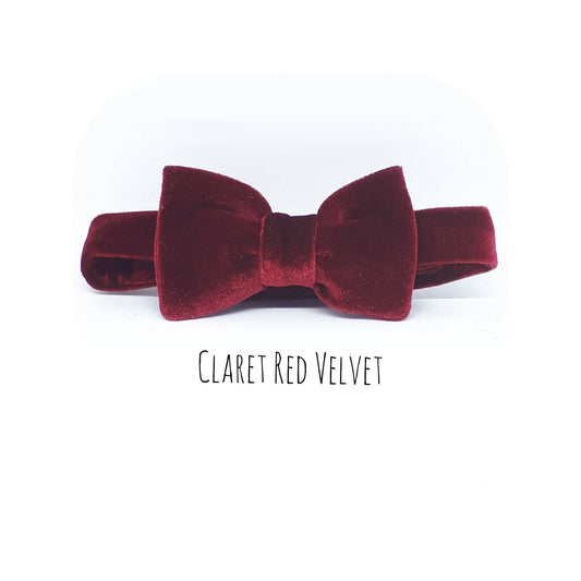 Claret Velvet Boys bowtie, Baby Red Bow Tie, Boys BowTie Bowtie,Velvet Bowtie - Baby Bowtie - Red Velvet Bowtie Valentine Bowtie ,Christmas