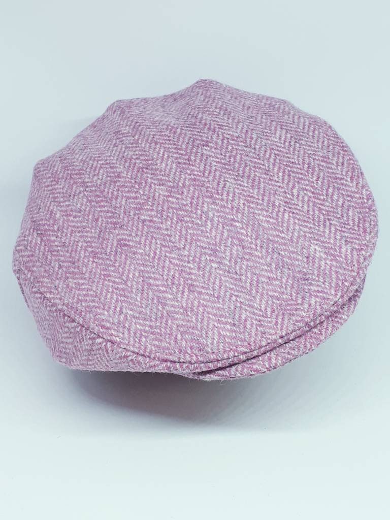 Baby Pink Herringbone Tweed Wool Flat Cap,Pink Flatcap, Newborn flatcap ,girls pink flat cap,pink flatcap,equestrian Cap,photo prop