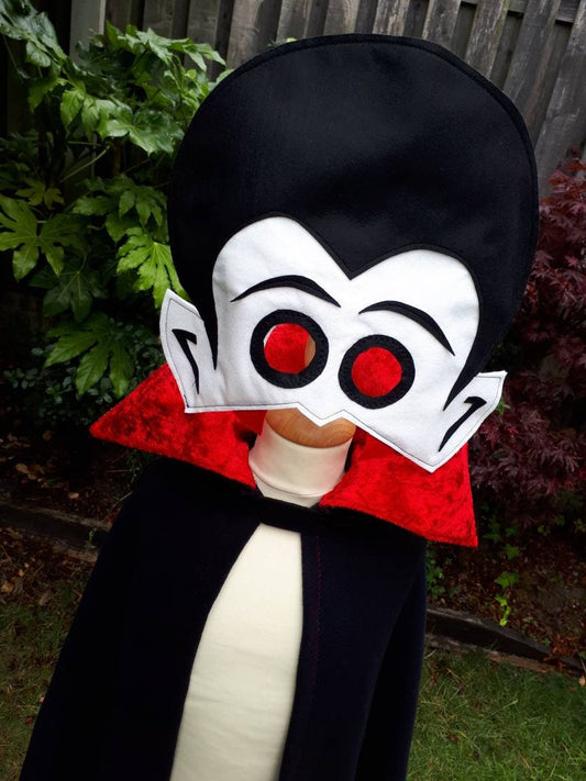 Halloween Dracula Costume Childrens Halloween Vampire Dressup kids dracula cape kids dracula mask Vampire cape mask Dracula cape costume