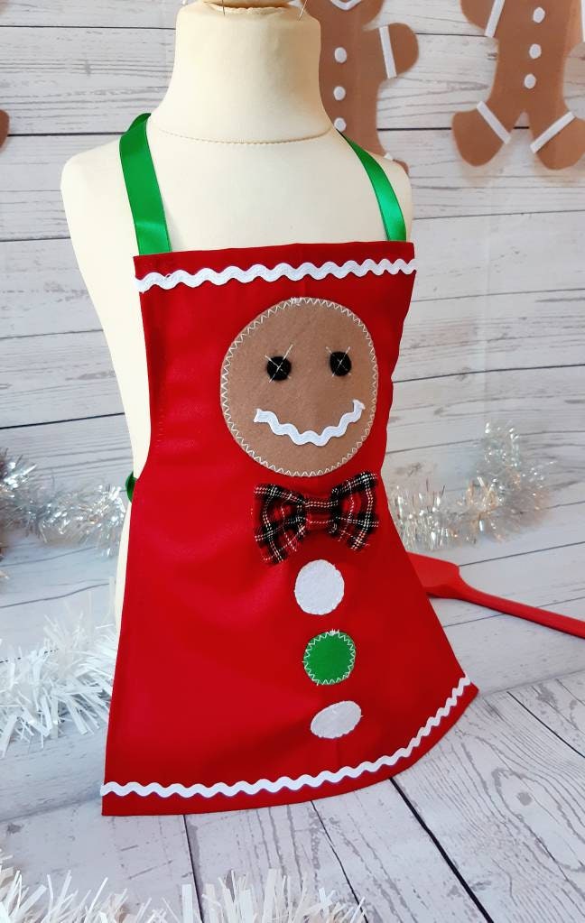 Christmas Kitchen Chef Red apron & hat photography costume,baby star baker,kids cook photo prop costume,xmas hat/apron set for photography