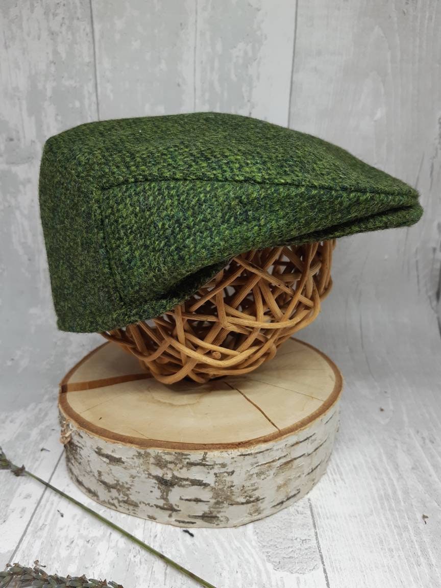 Baby Forest Green Tweed Wool Flat Cap,green Flatcap, Newborn flat cap,Boys Flat Cap,kids  Forest green flatcap,equestrian Cap,photo prop