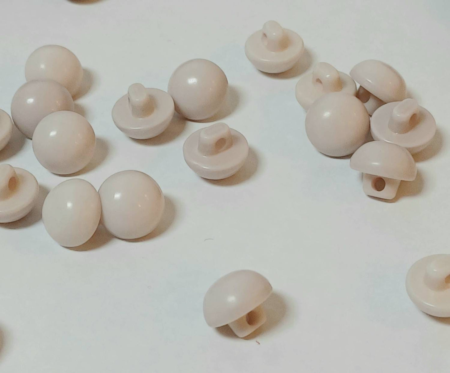 Cream beige Buttons neutral colour buttons cream shank buttons beige shank buttons 10mm buttons plastic buttons tiny shank buttons x 8