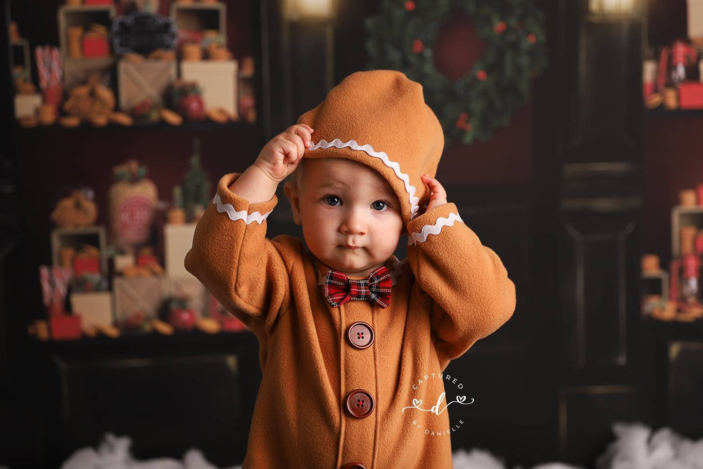 Gingerbread Man photo prop Costume christmas gingerbread man outfit baby prop outfit baby Christmas cakesmash outfit sitter costume