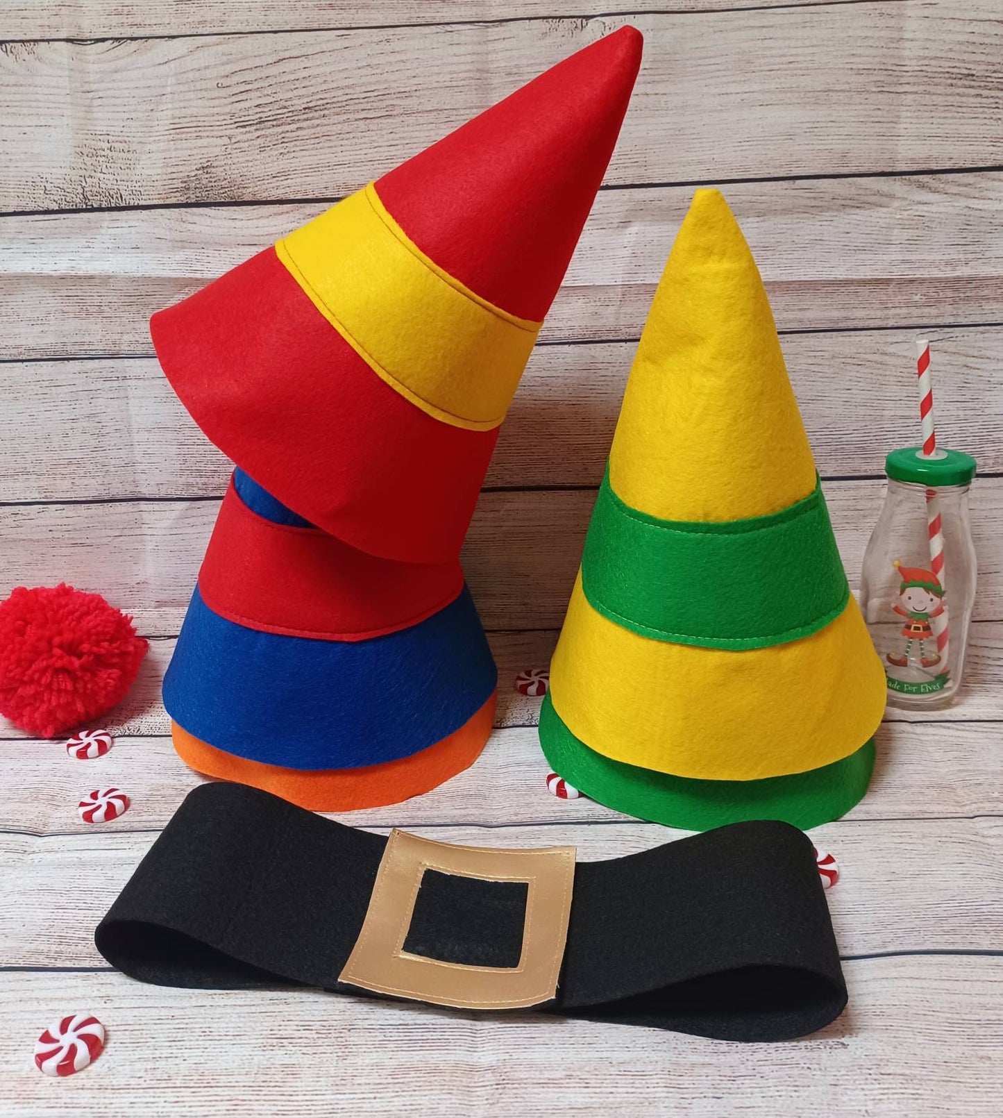 Christmas Elf Hat Elf hat Elves hat childrens elf hat baby elf hat gnome hat gonk hat baby gnome hat adult elf hat elf black belt elf day