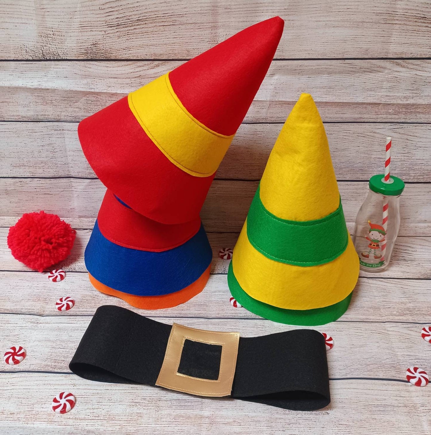 Christmas Elf Hat Elf hat Elves hat childrens elf hat baby elf hat gnome hat gonk hat baby gnome hat adult elf hat elf black belt elf day