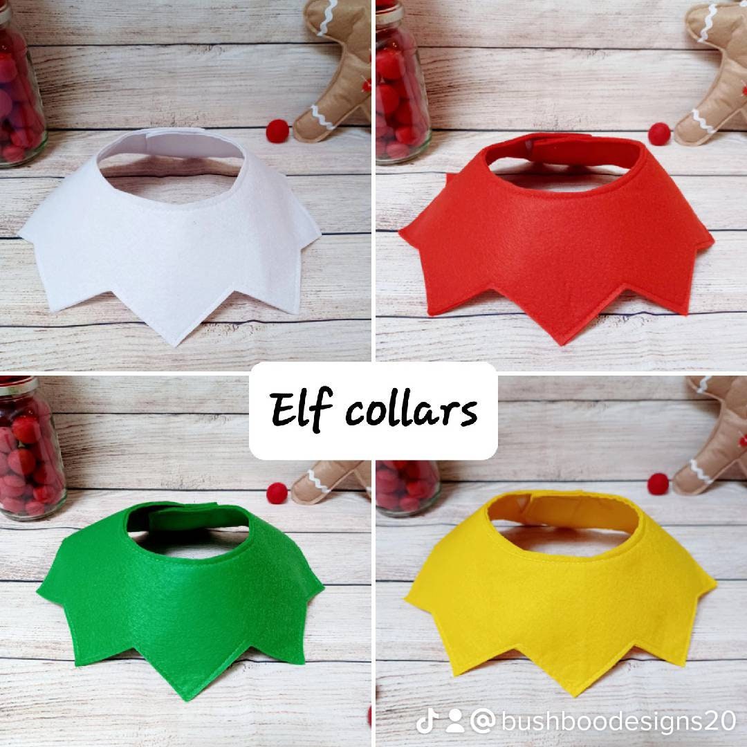 Christmas Elf Collar,Elf collar,Elves collar,childrens elf collar,baby elf collar,gnome collar,gonk collar, elf accessory,adult elf collar