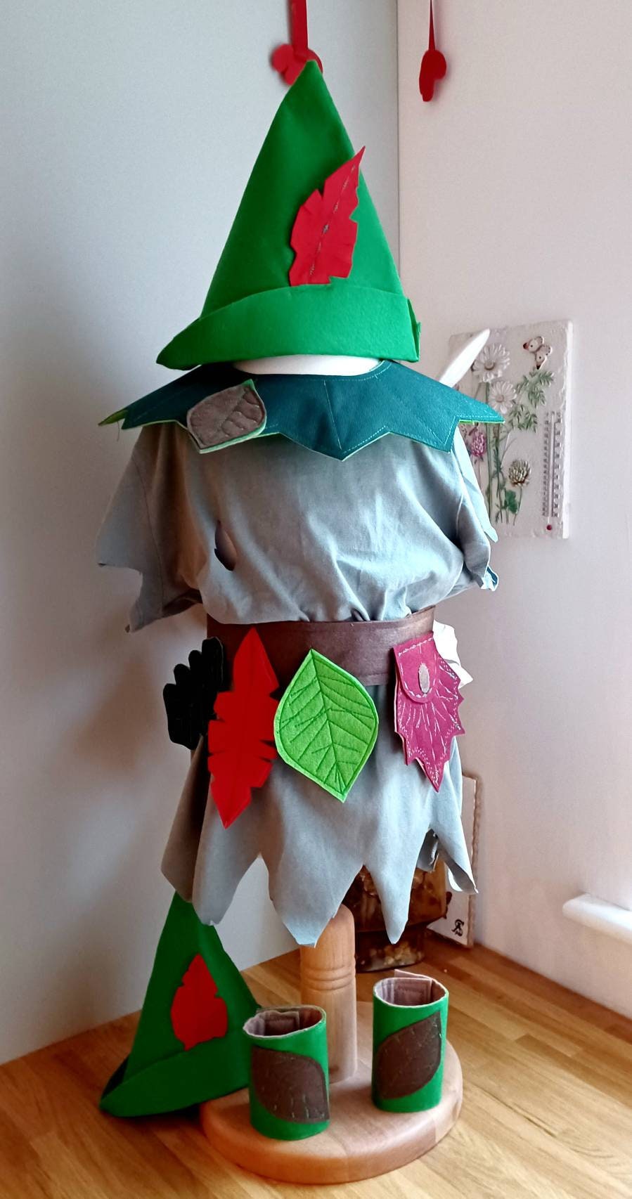 Lost boys woodland costume accessories neverland accessory warrior boys armour lost boys hat woodland waist belt wrist cuffs world book day