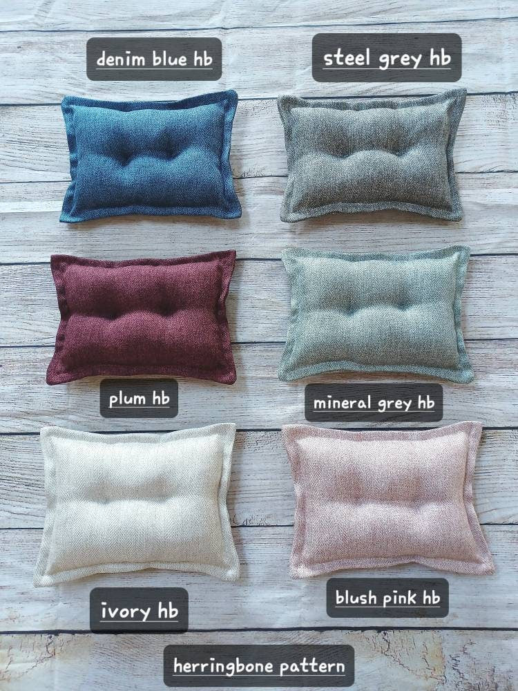 Newborn herringbone Pillow, Newborn Posing Pillow Newborn Photography props Newborn props for photography Newborn Posing cushion mix colour