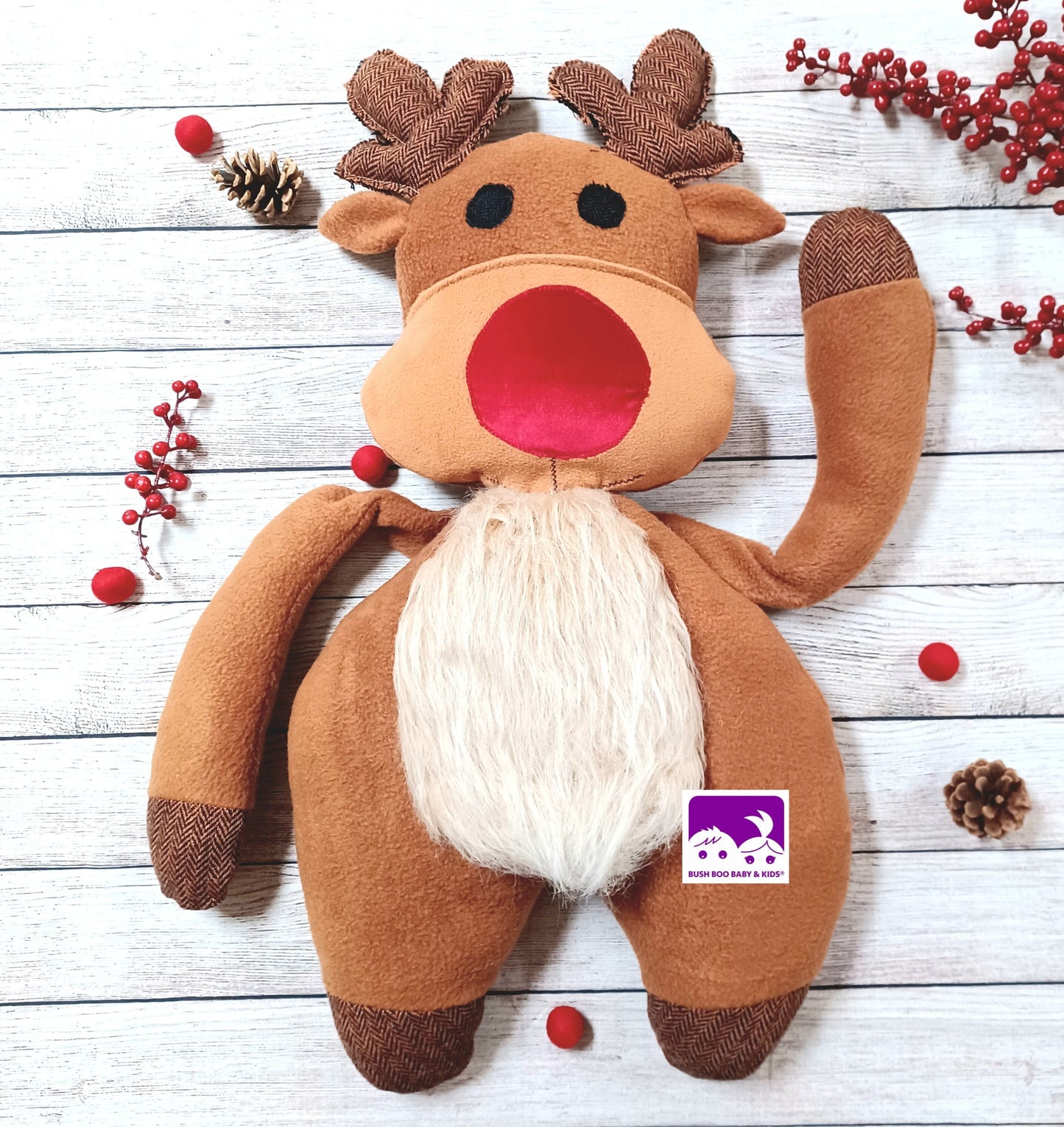 Reindeer Newborn posing pillow Christmas rudolph posing pillow prop newborn reindeer posing aid  newborn photography prop UK SELLER