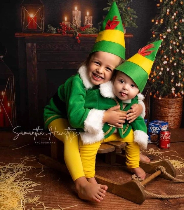 Green Elf photo prop Costume baby green elf outfit baby Christmas elf cakesmash outfit green elf sitter costume yule elf Christmas elf