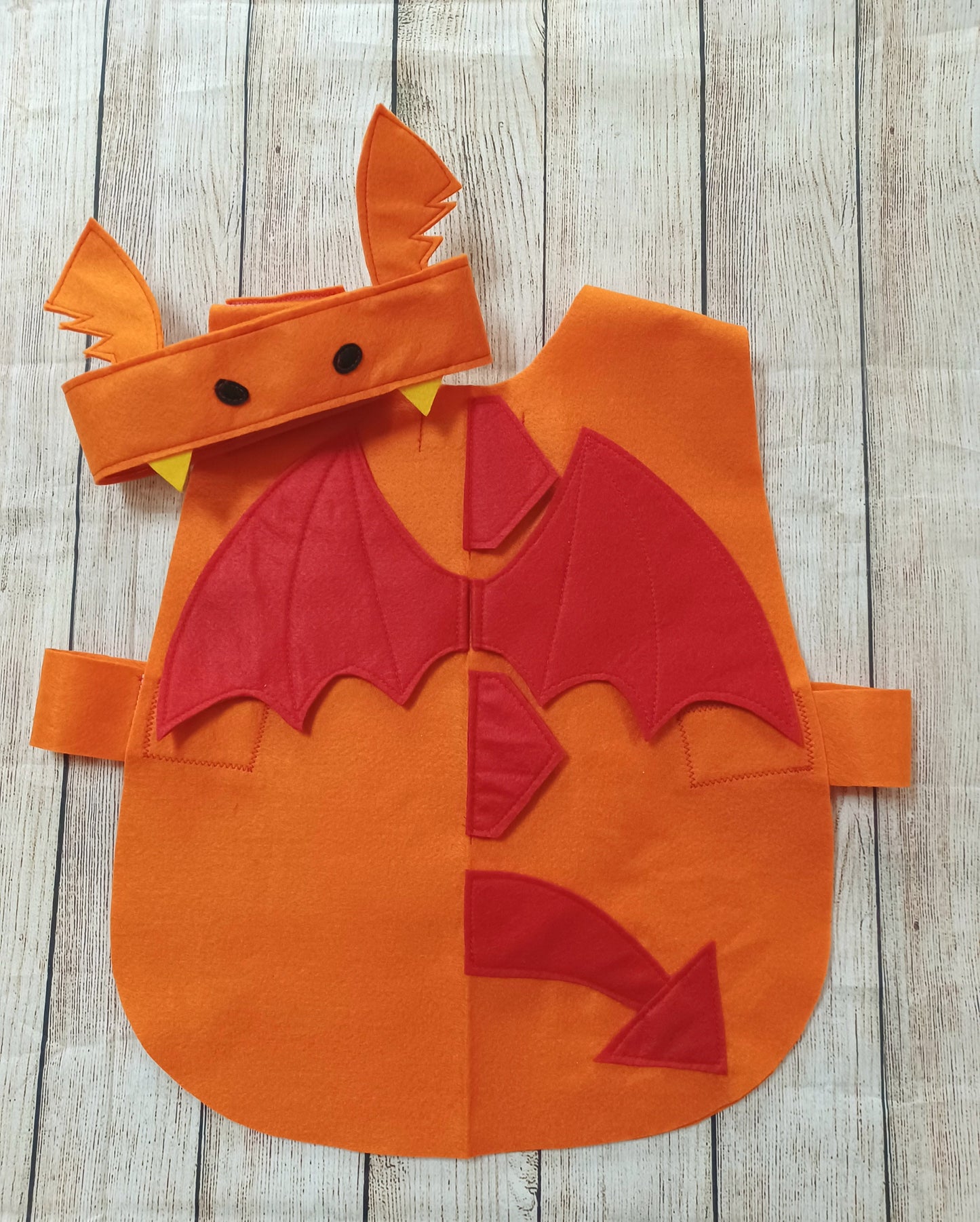 Kids orange dragon costume dragon outfit dragon headband orange dragon outfit little dragon costume mini dragon hat world book day dragon