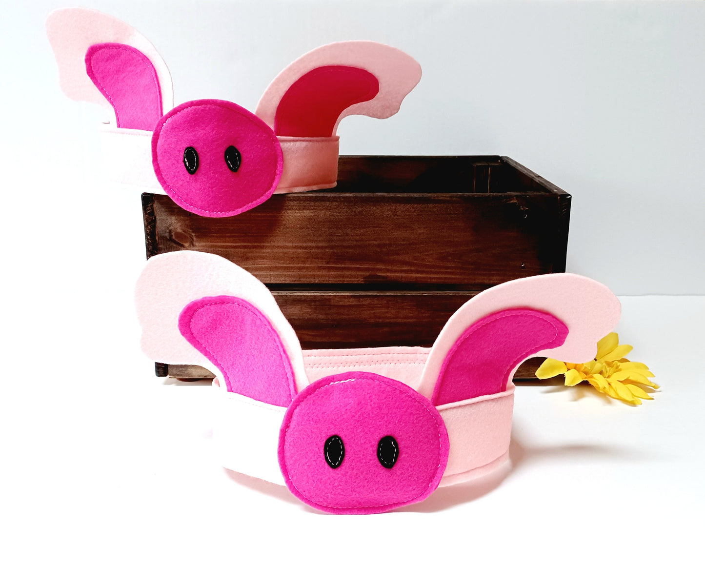 Children's Pig Headband Pig Hat Piglet Hat Easter Pig Dress Up Pink Pig Costume Nativity Pig Nursery Rhyme Pig Outfit World Book Day