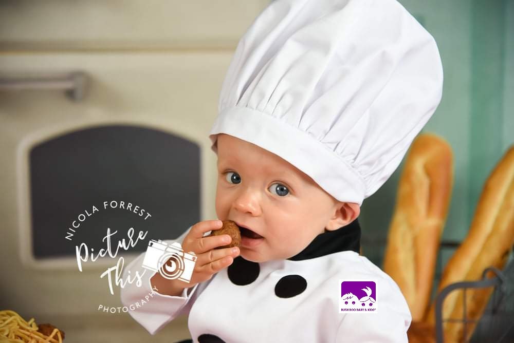 Baby Chef photo prop Costume,baby chef costume ,mini catering costume,kids chef outfit,baby chef cakesmash outfit,sitters chef costume