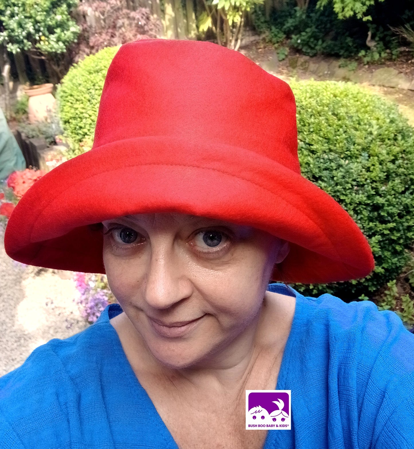 Adult Red Felt Bucket Hat : World Book Day , Halloween