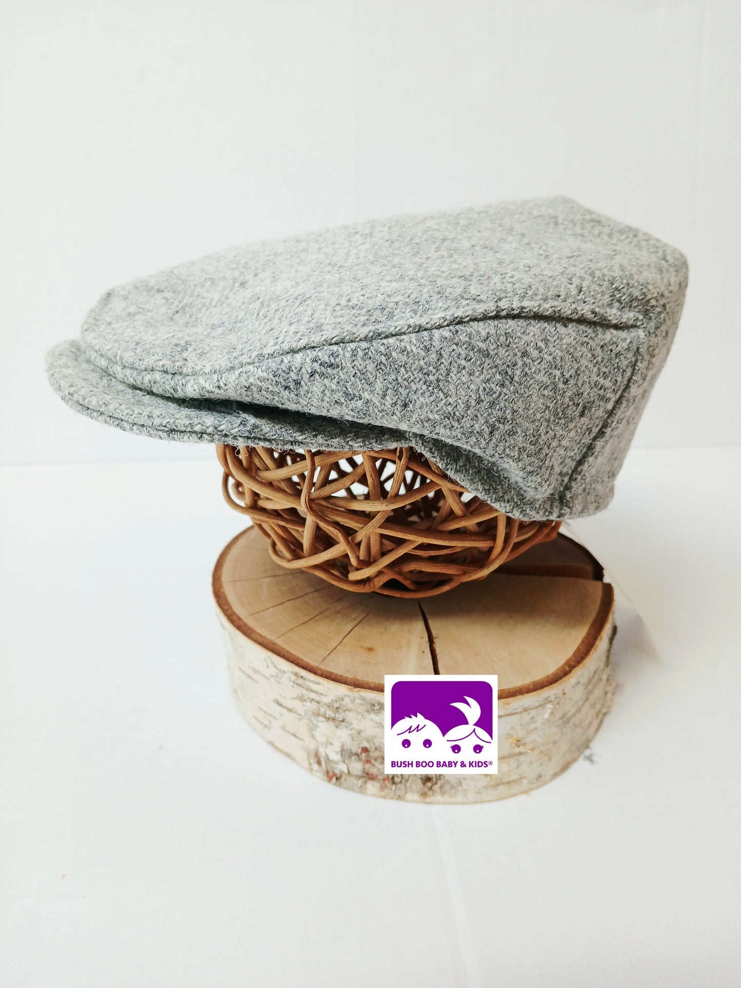 Grey Tweed Wool Flat Cap,Newborn flat cap,Boys Flat Cap Grey Tweed Flatcap,grey wool cap,baby grey equestrian flatcap,photo prop