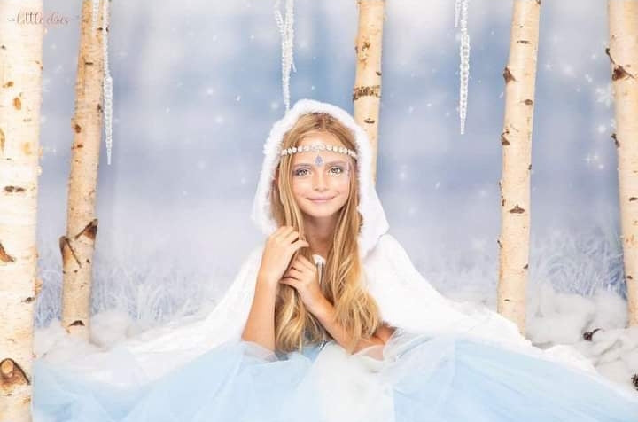 Christmas White Velvet Hooded Cloak