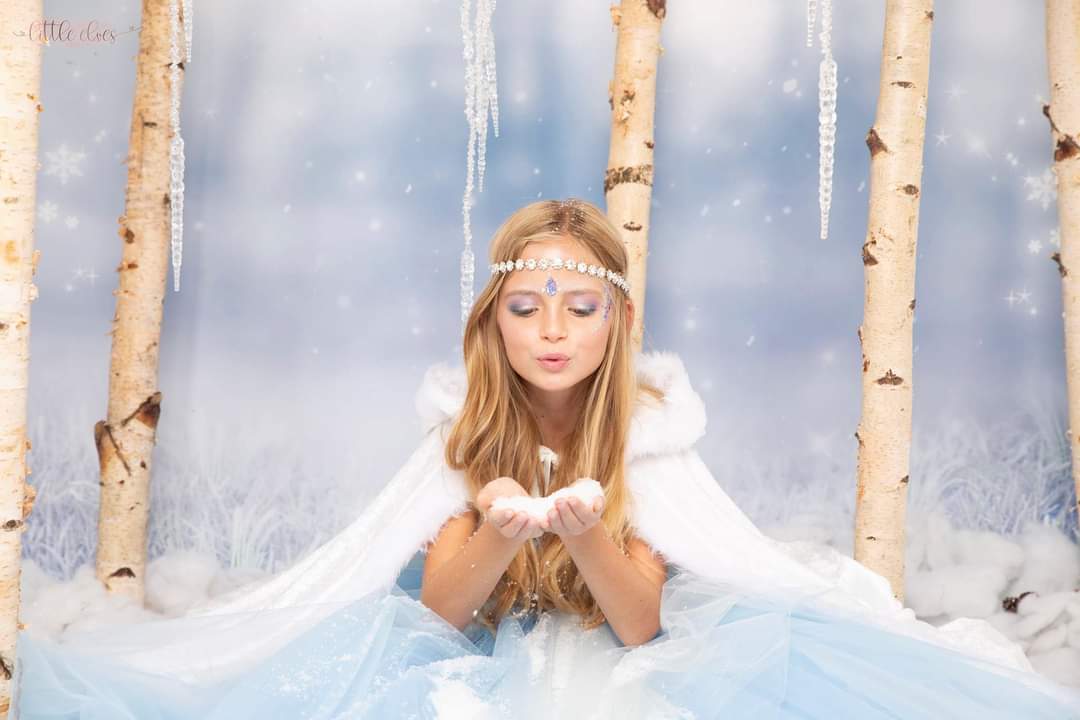 Christmas White Velvet Hooded Cloak