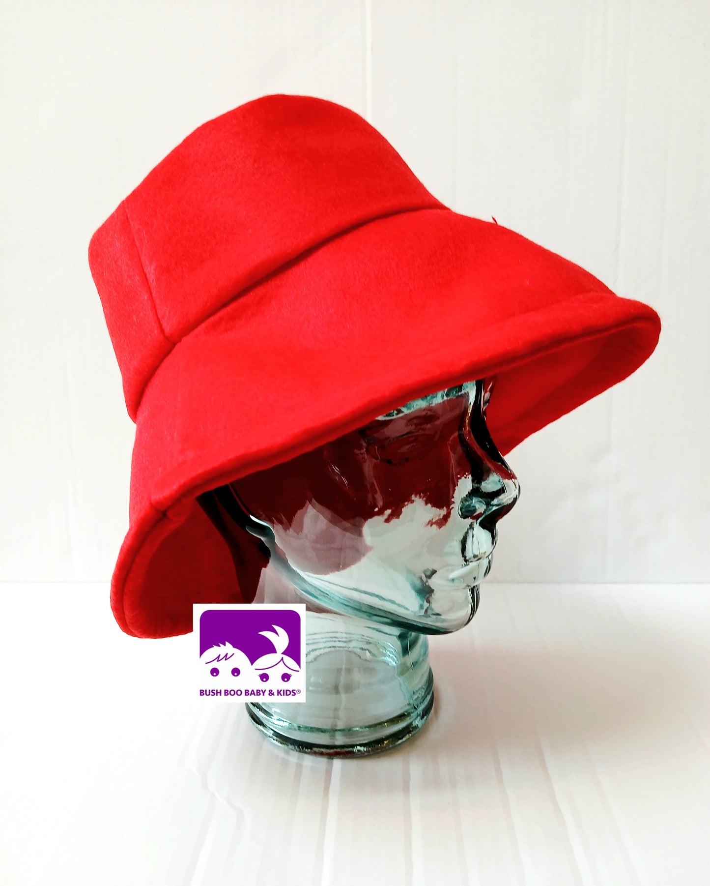 Adult Red Felt Bucket Hat : World Book Day , Halloween