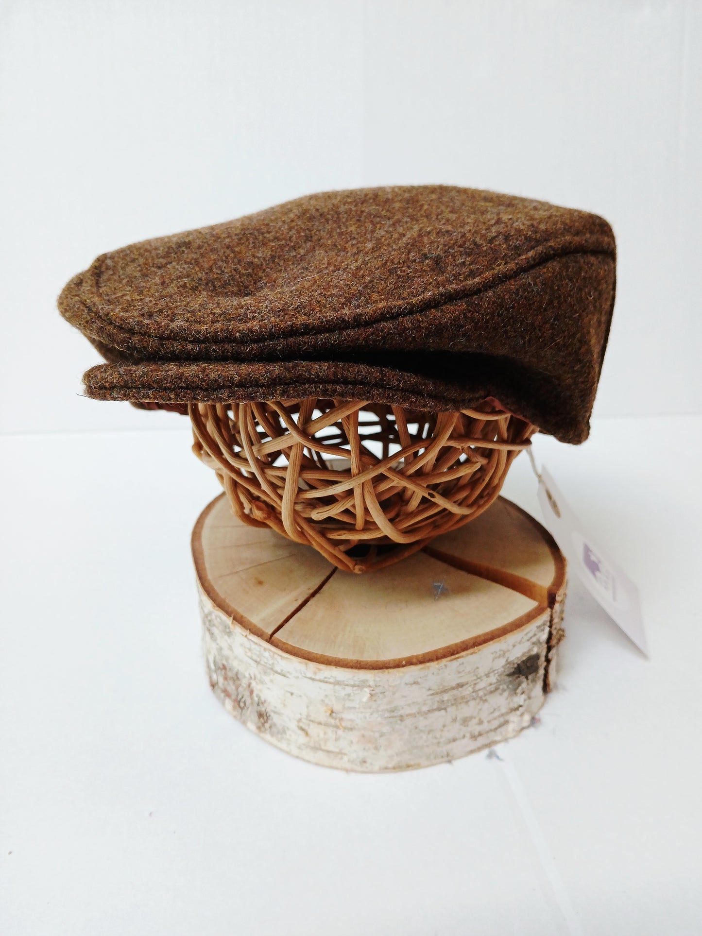 Brown Tweed Wool Flat Cap,Newborn flat cap,Boys Flat Cap Brown Tweed Flatcap,brown wool cap,baby brown equestrian flatcap,photo prop