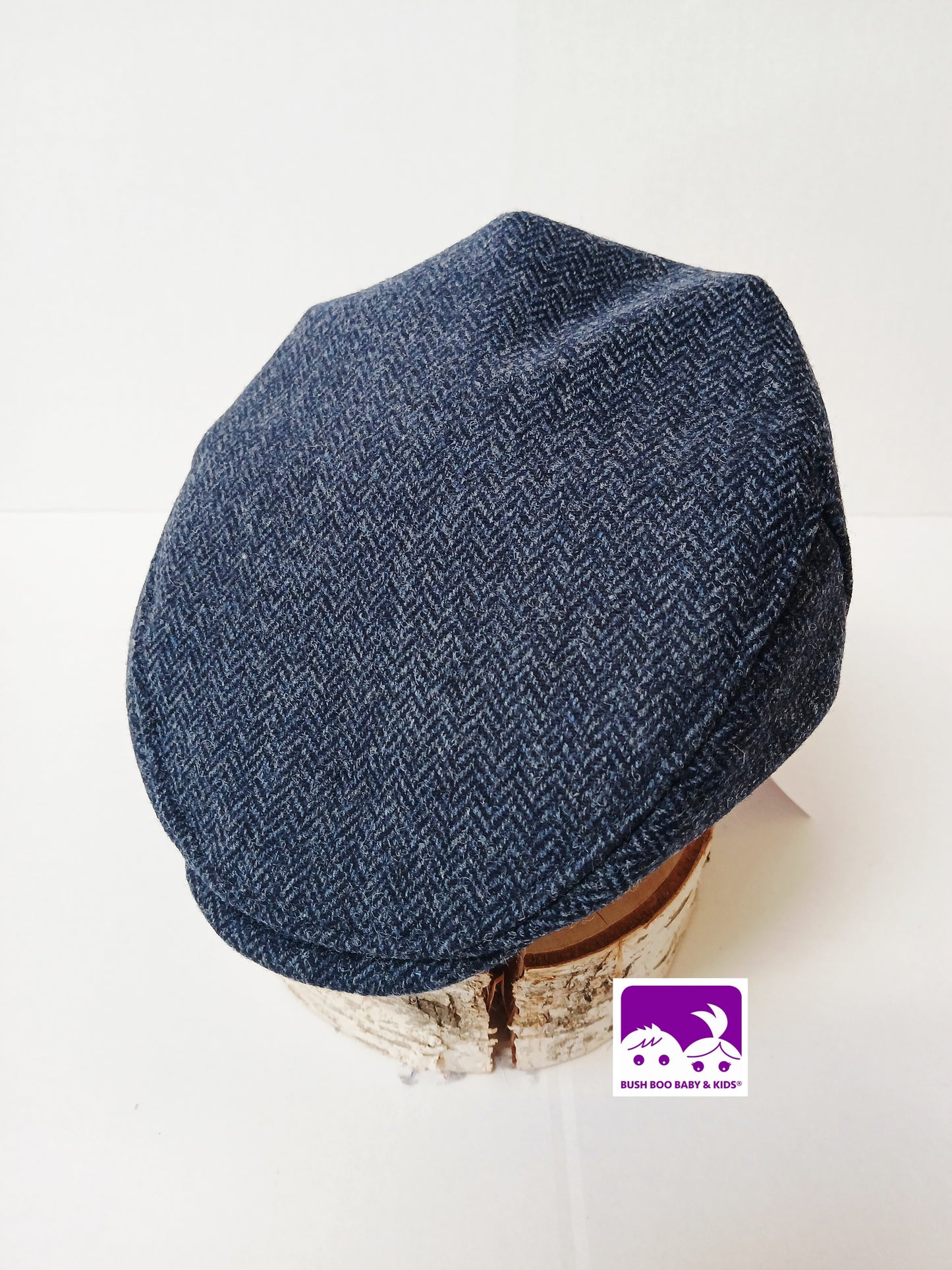 Navy Blue Tweed Wool Flat Cap,Newborn flat cap,Boys Flat Cap Blue Tweed Flatcap,blue wool cap,baby blue equestrian flatcap,photo prop