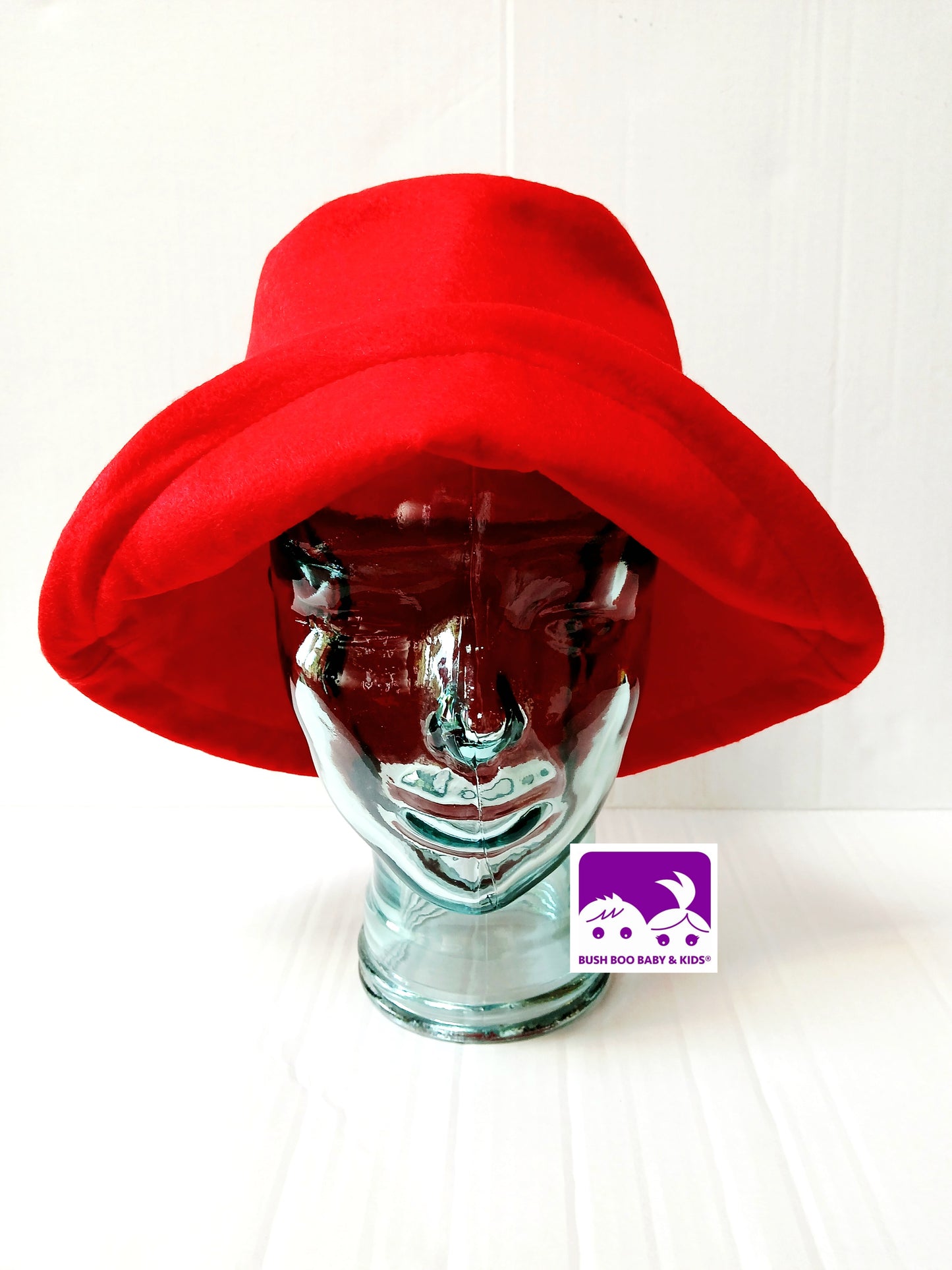 Adult Red Felt Bucket Hat : World Book Day , Halloween