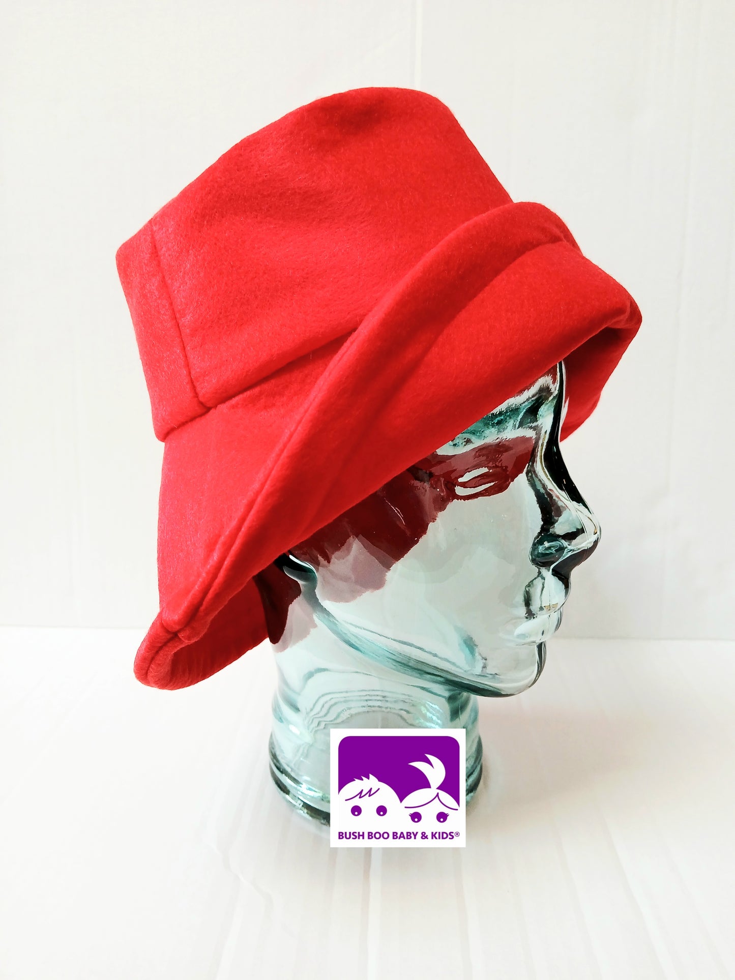 Adult Red Felt Bucket Hat : World Book Day , Halloween