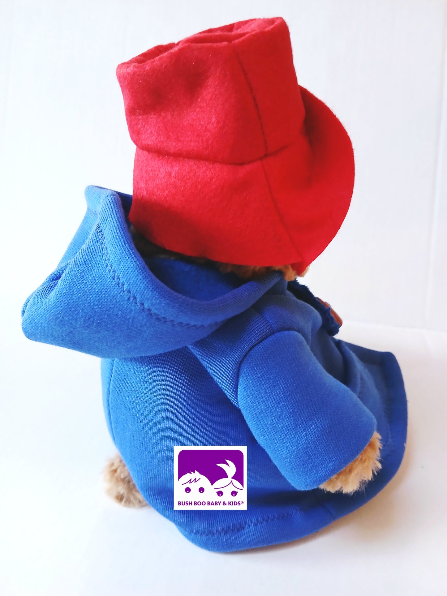Plush Bear Toy outfit , Bear costume blue coat & red hat