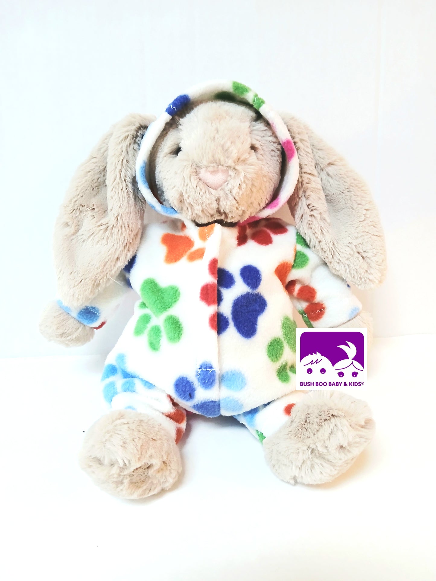 Plush Bunny Toy outfit , Easter bunny costume , Rabbit onesie, bunny all in one clothing