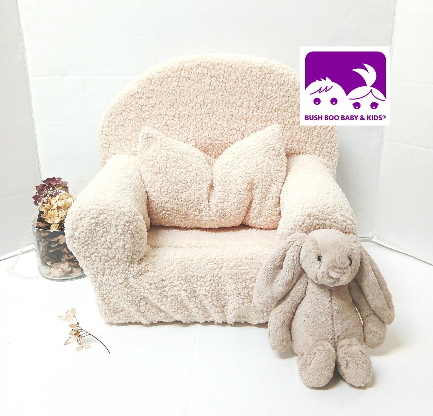 Newborn Mini Posing Sofa Neutral chair Photography Prop Baby Prop
